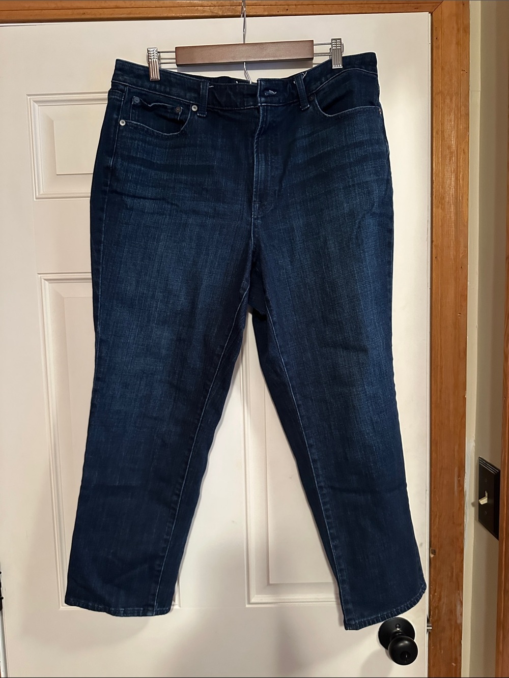 Talbots Dark Blue Cropped Jeans - Straight Ankle